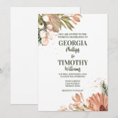 Elegant Boho Flowers Lijst Kaart (Voorkant / Achterkant)