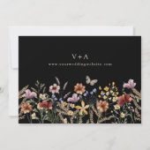 Elegant Boho foto slaat de datum op Save The Date (Achterkant)