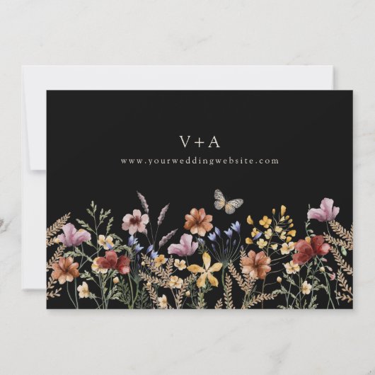 Elegant Boho foto slaat de datum op Save The Date (Achterkant)