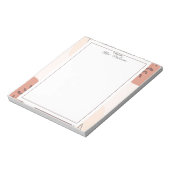 Elegant Boho Frame Teacher  Notitieblok (Linkerzijde)