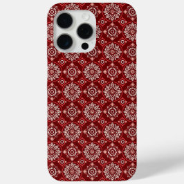 Elegant  Boho geometrisch bloemenpatroon iPhone 15 Pro Max Hoesje