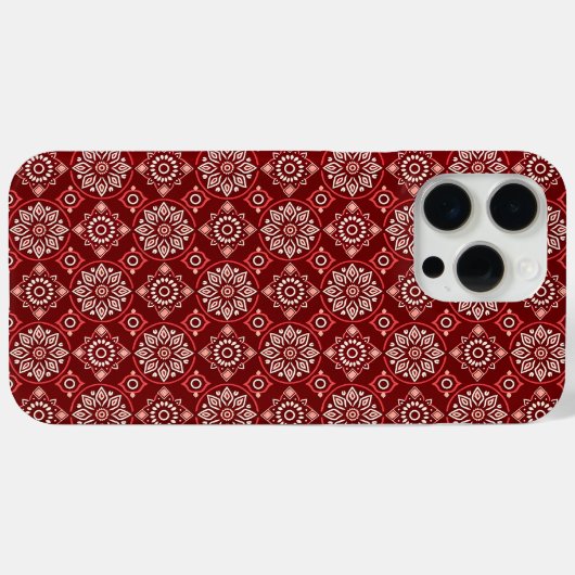 Elegant Boho geometrisch bloemenpatroon Case-Mate iPhone Case (Achterkant (horizontaal))