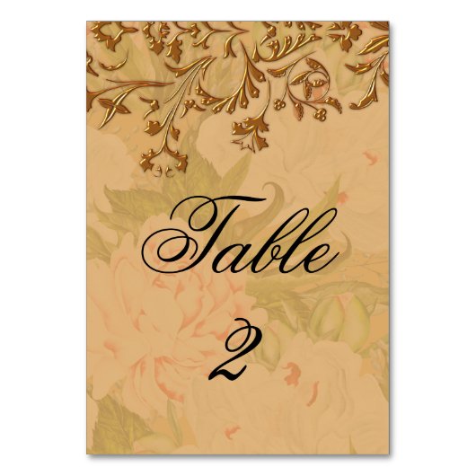 Elegant Boho Gold Scroll en Faded Peonies Kaart (Achterkant)