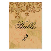 Elegant Boho Gold Scroll en Faded Peonies Kaart (Voorkant)