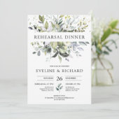 Elegant boho greenery foliage repetitief diner kaart (Staand voorkant)