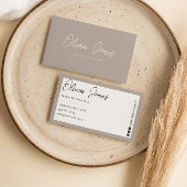 Elegant Boho grijs branding modern trendy uniek Visitekaartje
