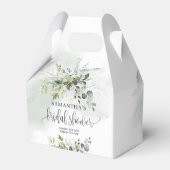 Elegant boho groen eucalyptus goud Vrijgezellenfee Bedankdoosjes (Achterkant)