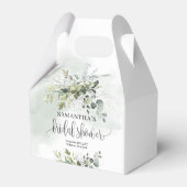 Elegant boho groen eucalyptus goud Vrijgezellenfee Bedankdoosjes (Voorkant Zijde)