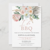 Elegant Boho I do BBQ Engagement Party Kaart (Voorkant)