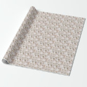 Elegant Boho Kaketoe Bloemen Inpakpapier (Uitgerold)