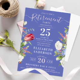 Elegant Boho Lavendel Bloemen Pensioen Partij Kaart