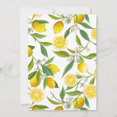 Elegant Boho Lemon Heart Summer Vrijgezellenfeest Kaart (Achterkant)