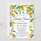 Elegant Boho Lemon Summer Vrijgezellenfeest Kaart (Voorkant)