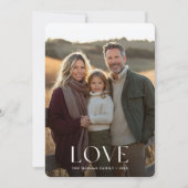 Elegant Boho Love Familie Kinder Foto Valentijnse Feestdagenkaart (Voorkant)