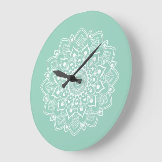 Elegant Boho Mandala  Grote Klok (Hoek)