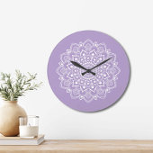 Elegant Boho Mandala  Grote Klok