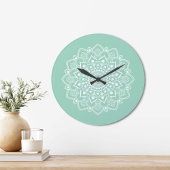 Elegant Boho Mandala Grote Klok