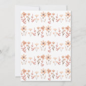 Elegant Boho Meisje Babykleding Baby shower Kaart (Achterkant)