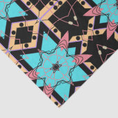 Elegant Boho Mystical Mosaic Geometric Patroon Tissuepapier (Detail)