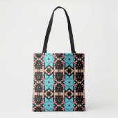 Elegant Boho Mystical Mosaic Geometric Patroon Tote Bag (Voorkant)