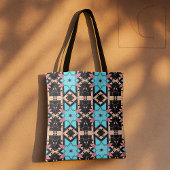 Elegant Boho Mystical Mosaic Geometric Patroon Tote Bag