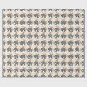 Elegant Boho Olifant Inpakpapier (Vlak)