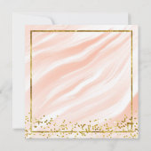 Elegant Boho Omlijst Goud Folie Pampas Gras Bruilo Kaart (Achterkant)