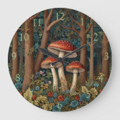 Elegant boho paddenstoel bos grote klok (Voorkant)