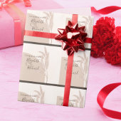 Elegant Boho Pampas Grass Modern Wedding Cadeaupapier