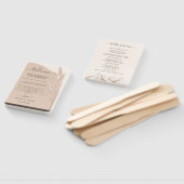 Elegant Boho Pampas Grass Modern Wedding Handwaaier (Niet-gemonteerd)