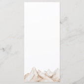 Elegant Boho Pampas Grass Modern Wedding Menu (Achterkant)