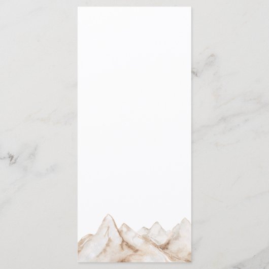 Elegant Boho Pampas Grass Modern Wedding Menu (Achterkant)