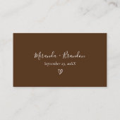 Elegant Boho Pampas Grass Wedding RSVP Card Informatiekaartje (Achterkant)
