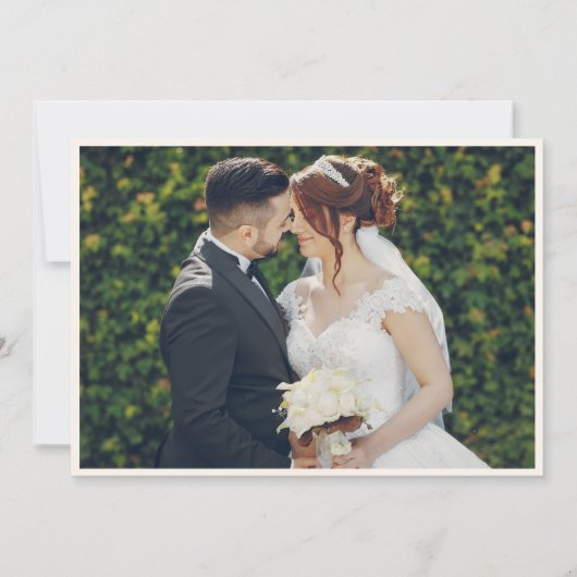 Elegant Boho Pampas Wedding Save the Date Kaart (Achterkant)