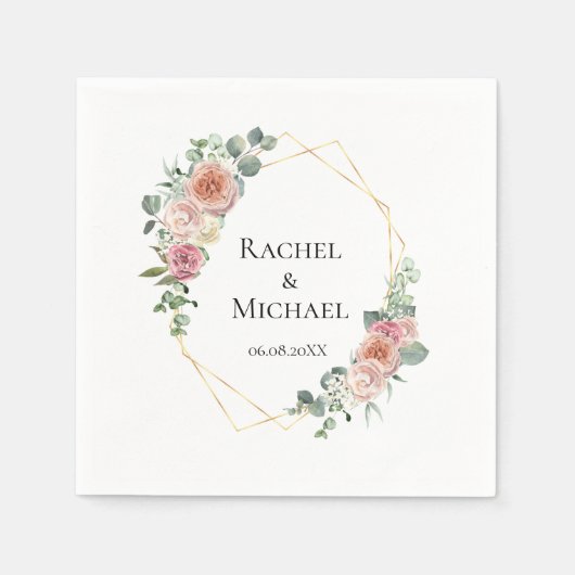 Elegant Boho Pastel   Servet (Voorkant)