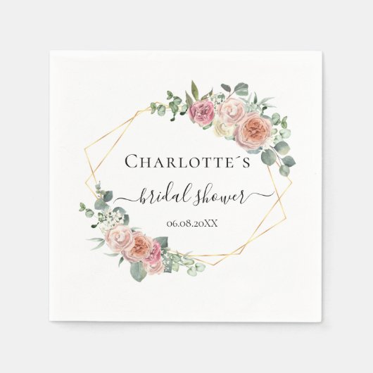 Elegant Boho Pastel   Servet (Voorkant)