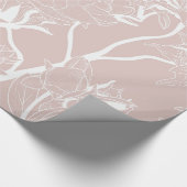 Elegant Boho Peonies Wedding Wrapping Paper Cadeaupapier (Hoek)