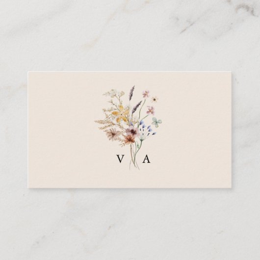 Elegant Boho Registry Kaarten (Achterkant)