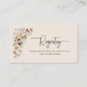 Elegant Boho Registry Kaarten (Voorkant)