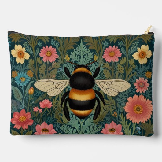 Elegant boho retro bumblebee spring florals  etui (Achterkant)