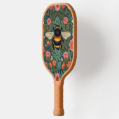 Elegant boho retro bumblebee spring florals  pickleball paddle (Links)