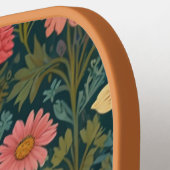 Elegant boho retro bumblebee spring florals  pickleball paddle (Links Detail)