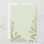 Elegant Boho Roze Rozen Waterverf Kunst Kaart (Achterkant)