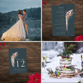 Elegant Boho Rustic Pampas & Pine Green Tan Red Pr Handwaaier