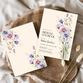 Elegant Boho Rustic Wildflower Vrijgezellenfeest Kaart