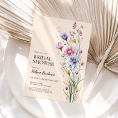 Elegant Boho Rustic Wildflower Vrijgezellenfeest Kaart