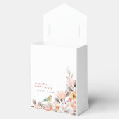 Elegant Boho rustiek Wildflower Baby shower Bedankdoosjes (Geopend)