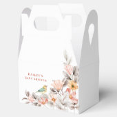 Elegant Boho rustiek Wildflower Baby shower Bedankdoosjes (Geopend)