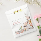 Elegant Boho rustiek Wildflower Baby shower Bedankzakje (Gezegeld)