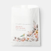 Elegant Boho rustiek Wildflower Baby shower Bedankzakje (Voorkant)